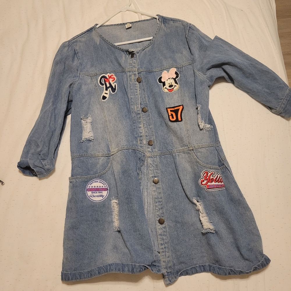Vintage Minnie Mouse Disney Denim Jacket